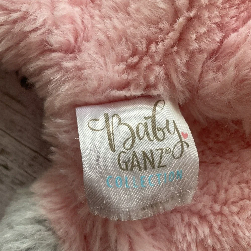 Baby Ganz Pink Reindeer Moose Lovey‎ Plush Baby Security Blanket